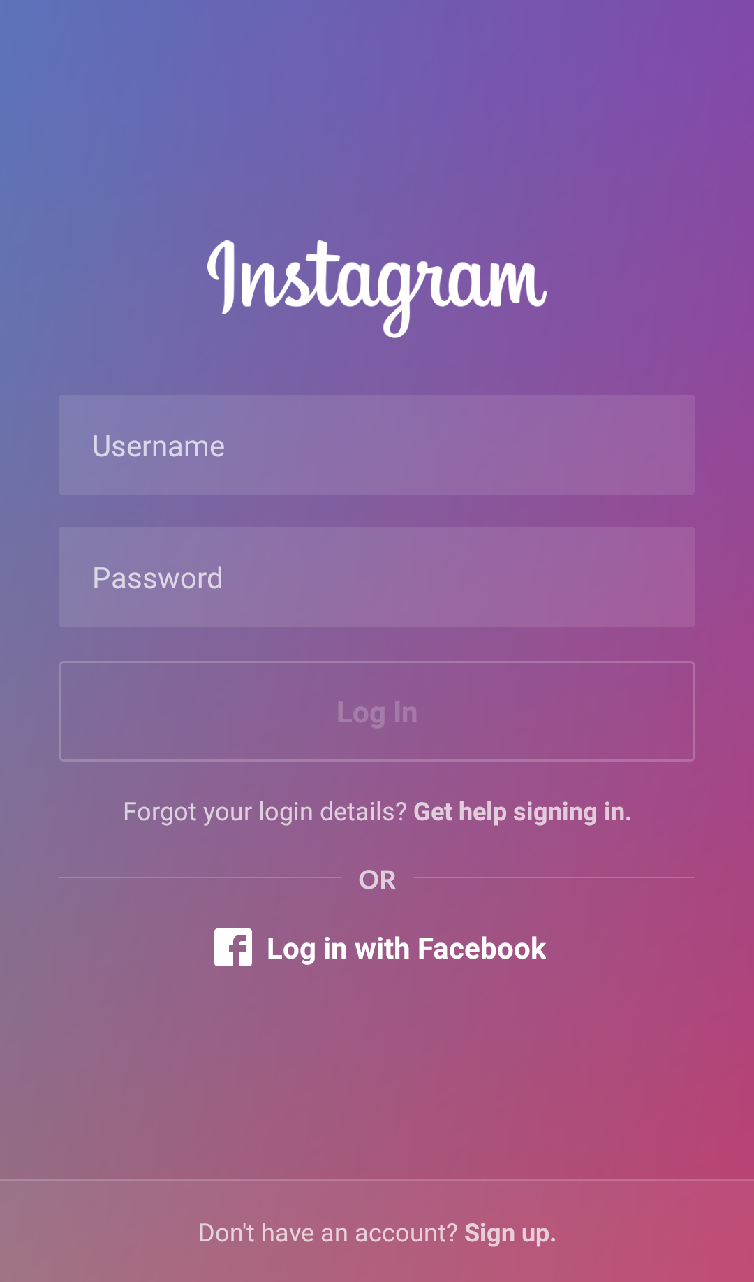 cant log in my instagram account