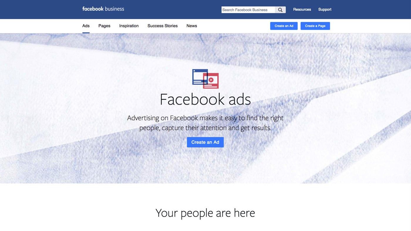 Facebook ad platform