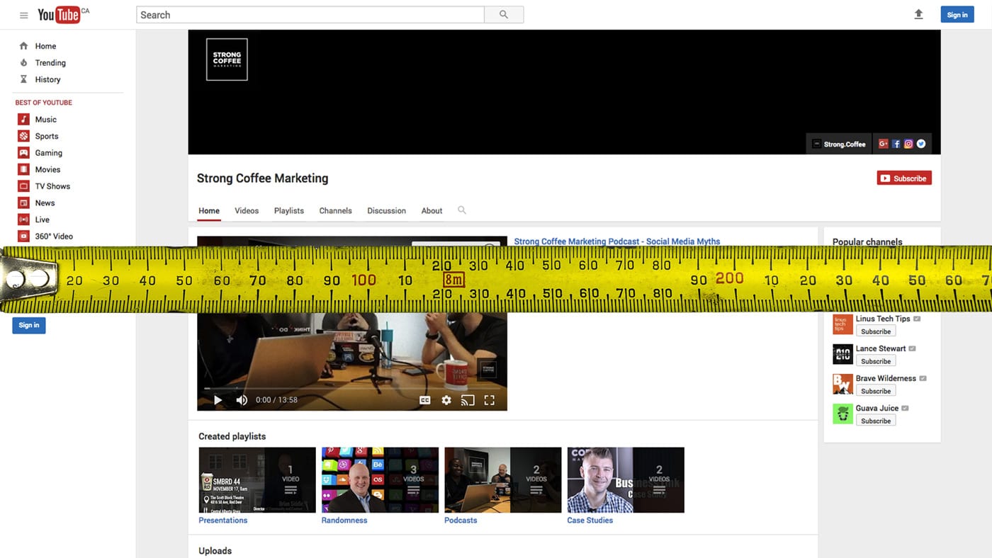 Measuring YouTube video performance