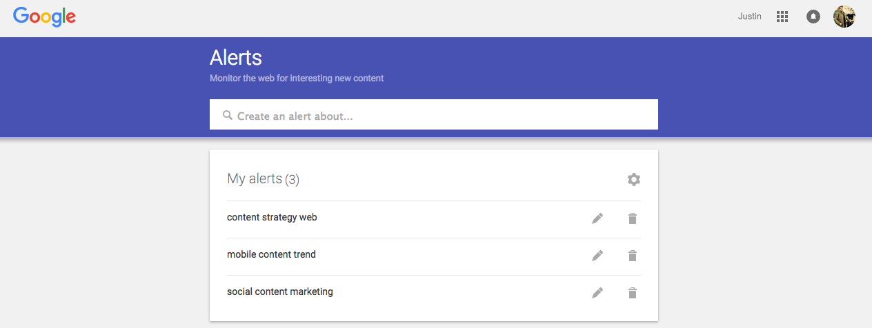 Social Listening - Google Alerts