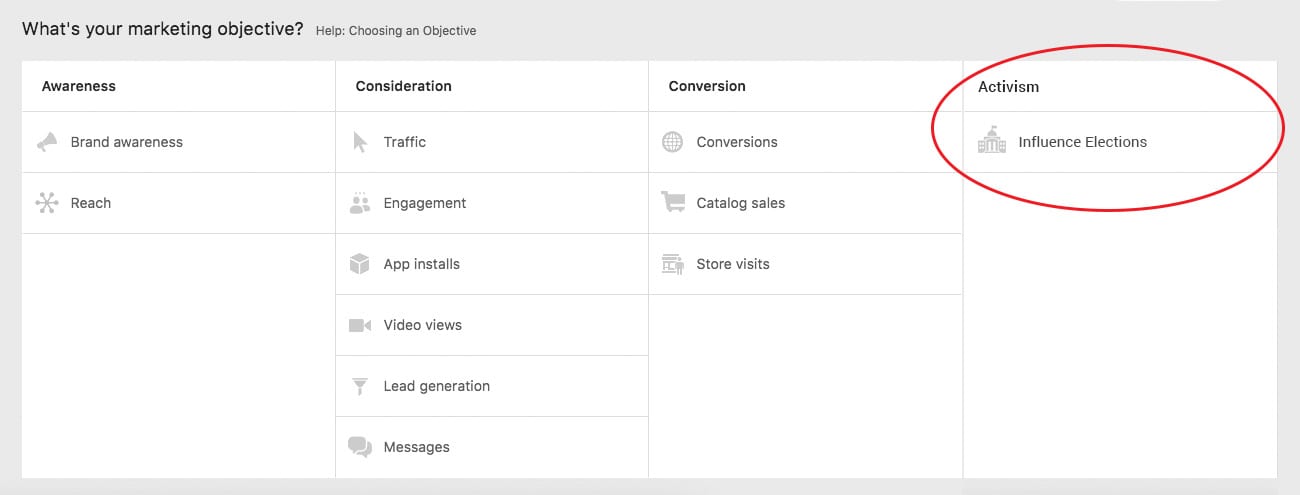 Facebook Ads Election Influencing